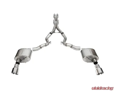 Corsa 3" Xtreme Catback w/ 4.5" Polished Pro-Series Slash Tips Ford Mustang GT Convertible 2024 - 21270