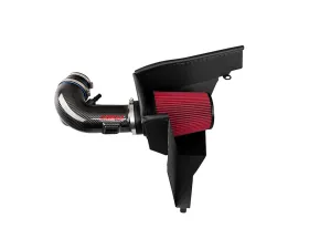 Corsa Metal Shielded Black Carbon Fiber Drytech Air Intake Ford Mustang GT 5.0L V8 2018-2023
