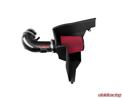 Corsa Metal Shielded Black Carbon Fiber Drytech Air Intake Ford Mustang GT 5.0L V8 2018-2023 - 44006D