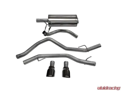Corsa Black PVD Xtreme 3.0" Catback 4.5" Single Tips RAM 1500 2009-2023 - 21139BLK