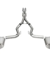 Corsa 3.0" Dual Rear Exit Catback Exhaust System w/ 4.5" Straight Cut Carbon Fiber Tips Ford Mustang GT 2024                                     - 21251CF - Image 3