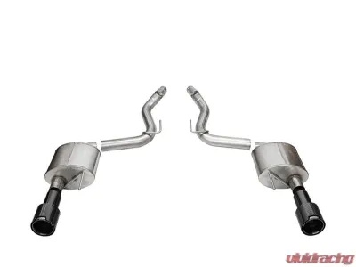 Corsa Touring 3.0" Dual Rear Exit Axle-Back Exhaust System w/ 4.5" Black PVD Pro Series Tips Ford Mustang GT 2024 - 21257CFBLK