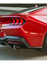 Corsa Touring 3.0" Dual Rear Exit Axle-Back Exhaust System w/ 4.5" Black PVD Pro Series Tips Ford Mustang GT 2024                                     - 21257CFBLK - Image 2