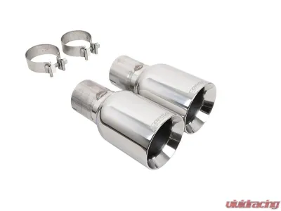 Corsa 4.5" Polished Straight Cut Tips Ford Mustang GT 2015-2017 - 21258