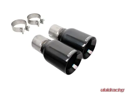 Corsa 4.5" Black PVD Straight Cut Tips Ford Mustang GT 2015-2017 - 21258BLK