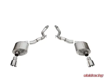 Corsa 3.0" Dual Rear Exit Axle-Back Exhaust System w/ 4.5" Polished Pro Series Tips Ford Mustang GT 2024 - 21276