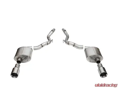 Corsa 3.0" Dual Rear Exit Axle-Back Exhaust System w/ 4.5" Polished Straight Cut Tips Ford Mustang GT 2024 - 21277
