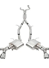 Corsa 3" Catback Exhaust Double X-Pipe w/ Dual Mode Active Exhaust Dual Rear Exit w/ Twin 4.5" Polished Pro Series Tips Cadillac CT4 V Blackwing 2022-2025                                     - 21317 - Image 3