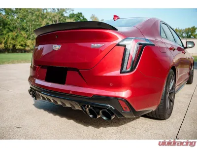 Corsa 3" Axle-Back Exhaust w/ Dual Mode Active Exhaust Dual Rear Exit w/ Twin 4.5" Black PVD Pro Series Tips Cadillac CT4 V Blackwing 2022-2025 - 21319BLK