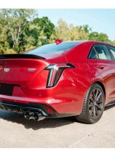 Corsa 3" Axle-Back Exhaust w/ Dual Mode Active Exhaust Dual Rear Exit w/ Twin 4.5" Black PVD Carbon Tips Cadillac CT4 V Blackwing 2022-2025                                     - 21319CFBLK - Image 2