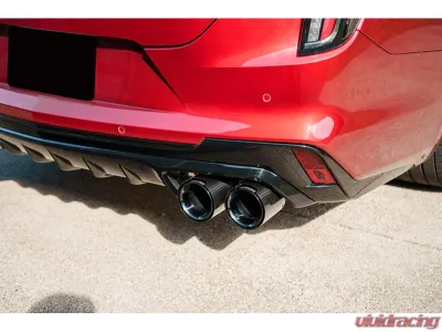 Corsa 3" Axle-Back Exhaust w/ Dual Mode Active Exhaust Dual Rear Exit w/ Twin 4.5" Black PVD Carbon Tips Cadillac CT4 V Blackwing 2022-2025 - 21319CFBLK