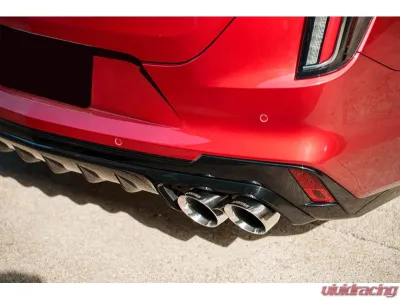 Corsa 3" Axle-Back Exhaust w/ Dual Mode Active Exhaust Dual Rear Exit w/ Twin 4.5" Polished Pro Series Tips Cadillac CT4 V Blackwing 2022-2025 - 21319