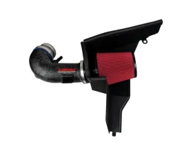 Corsa Performance Matted Forged Carbon Fiber Air Intake w/ DryTech 3D No Oil Filtration Ford Mustang GT 2018-2023