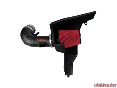 Corsa Performance Matted Forged Carbon Fiber Air Intake w/ DryTech 3D No Oil Filtration Ford Mustang GT 2018-2023 - 44006D-MF