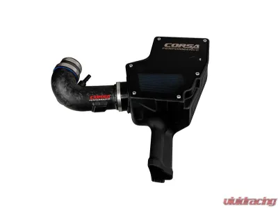 Corsa Performance Closed Box Air Intake w/ Matte Forged Carbon Fiber Air Duct and DryTech 3D Dry Filter Ford Mustang GT 2018-2023 - 44007-MF
