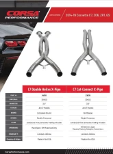 Corsa Performance 3.0" Cat Connect X-Pipe 14-19 Chevrolet Corvette                                     - 21078 - Image 5