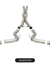 Corsa Performance 3.0" 304 Stainless Steel Exhaust Dual Rear Exit Exhaust System w/Active Valves 15-20 Ford Mustang                                     - 21096 - Image 4