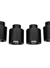 Corsa Performance C8 Corvette 4.5" Carbon Fiber Black PVD Exhaust Tip Kit (4Black Tips) 20-25 Chevrolet Corvette C8                                     - 21109CFBLK - Image 5
