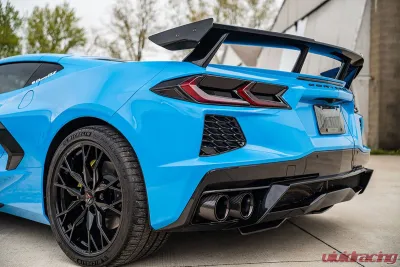 Corsa Performance C8 Corvette 4.5" Carbon Fiber Black PVD Exhaust Tip Kit (4Black Tips) 20-25 Chevrolet Corvette C8 - 21109CFBLK