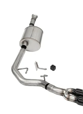 Corsa Performance 3.0" Front of Tire Exit Cat-Back Exhaust System w/Twin 3.5" Pro Series Black Tips Sport Sound Level: 21-25 Ford F-150 145" Wheel Base                                     - 21156BLK - Image 5