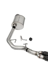 Corsa Performance 3.0" Front of Tire Exit Cat-Back Exhaust System w/Twin 3.5" Pro Series Black Tips Sport Sound Level: 21-25 Ford F-150 EcoBoost 141" Wheel Base                                     - 21162BLK - Image 5