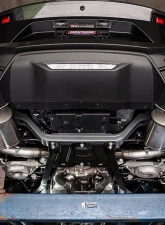 Corsa Performance 3.0" Dual Rear Exit Axle-Back Exhaust System w/4.5" Black PVD Straight Cut Tips Touring Sound Level: 24-25 Ford Mustang GT Convertible                                     - 21277BLK - Image 2