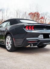 Corsa Performance 3.0" Dual Rear Exit Axle-Back Exhaust System w/4.5" Black PVD Straight Cut Tips Touring Sound Level: 24-25 Ford Mustang GT Convertible                                     - 21277BLK - Image 3