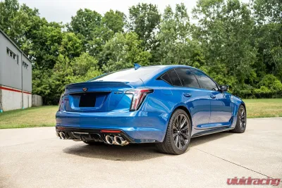 Corsa Performance 3" Cat-Back Exhaust w/Dual Mode Active Exhaust; Corsa Double X-Pipe, Dual Rear Exit w/Twin 4.5" Pro Series Tips 22-25 Cadillac CT5 V Blackwing - 21320