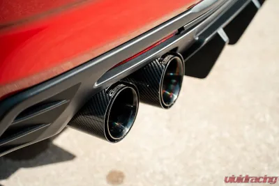 Corsa Performance Quad 4.5" Carbon Fiber Black PVD Tip Kit 16-24 Chevrolet Camaro SS/16-24 Chevrolet Camaro ZL1 - 21835CFBLK