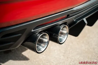 Corsa Performance Quad 4.5" Carbon Fiber Polished Tip Kit 16-24 Chevrolet Camaro SS/16-24 Chevrolet Camaro ZL1 - 21835CF