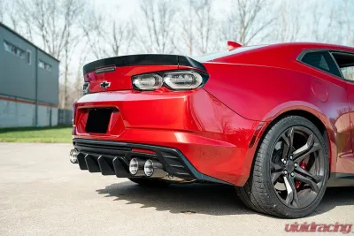 Corsa Performance Quad 4.5" Carbon Fiber Polished Tip Kit 16-24 Chevrolet Camaro SS/16-24 Chevrolet Camaro ZL1 - 21835CF