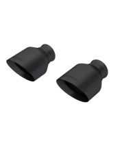 MBRP 3" ID 5" OD Out, 8" Length Black-Coated Angle Cut Dual Wall Tips (Pairs) Dodge Durango 2018+                                     - T5197BLK - Image 2