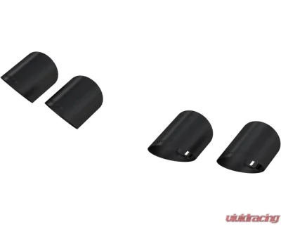 MBRP 4" Black-Coated Quad Tip Cover Kit Ford Mustang 2015+ - T5198BLK