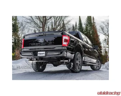 MBRP Aluminized Steel 3" Catback 2.5" Dual Split Side Exhaust System Ford F-150 2021-2025 - S5213AL