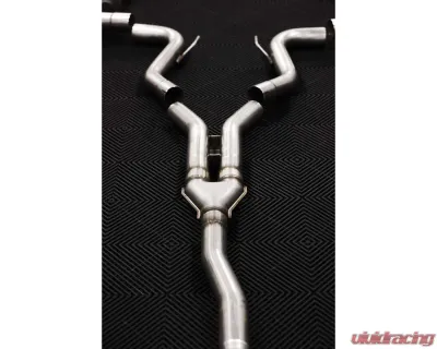 MBRP 3" Catback Quad Rear Exit w/ CF Tips Active Ford Mustang 2018-2022 - S72233CF