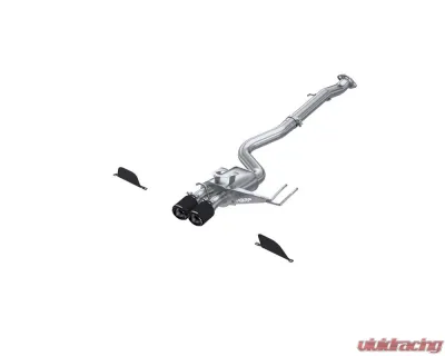 MBRP T304 SS 3in Cat-Back Dual Center Rear w/ Carbon Fiber Tips Toyota Corolla GR 1.6L 2023+ - S43033CF