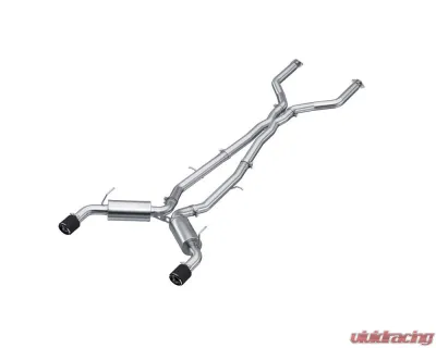 MBRP T304 Stainless Steel 3" Catback Exhaust System Dual Rear w/Carbon Fiber Tips Infiniti Q50 3.0L RWD/AWD 2016-2020 - S44003CF