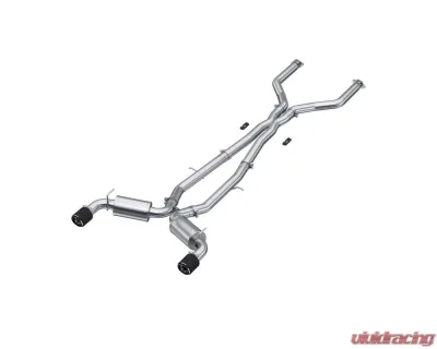 MBRP T304 Stainless Steel 3" Catback Exhaust System Dual Rear w/ Carbon Fiber Tips Infiniti Q60 3.0L RWD/AWD 2017-2021 - S44043CF