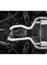 MBRP T304 Stainless Steel 3 Inch Resonator-Back Dual Rear Quad Outlet with Carbon Fiber Tips Active Profile BMW M2 Competition 3.0L Armor Pro 2018-2022                                     - S45023CF - Image 4