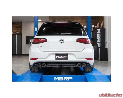 MBRP Pro-Series 3" Catback Single Exit Exhaust w/ Carbon Fiber Tips Volkswagen Golf R 2015-2020 - S46033CF