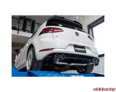 MBRP Pro-Series 3" Catback Single Exit Exhaust w/ Carbon Fiber Tips Volkswagen Golf R 2015-2020 - S46033CF