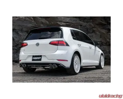 MBRP Pro-Series 3" Catback Single Exit Exhaust w/ Carbon Fiber Tips Volkswagen Golf R 2015-2020 - S46033CF