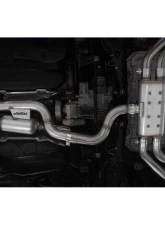 MBRP 3-Inch Catback Exhaust System Quad Split Center Rear Exit Carbon Fiber Tips Audi S3 2015-2020                                     - S46043CF - Image 4