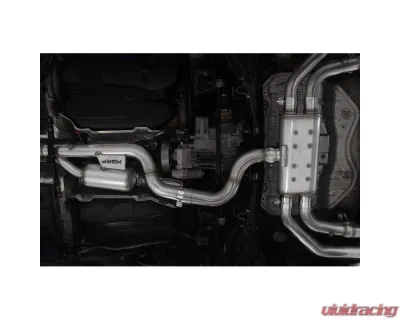 MBRP 3-Inch Catback Exhaust System Quad Split Center Rear Exit Carbon Fiber Tips Audi S3 2015-2020 - S46043CF