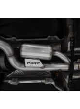 MBRP 3-Inch Catback Exhaust System Quad Split Center Rear Exit Carbon Fiber Tips Audi S3 2015-2020                                     - S46043CF - Image 3