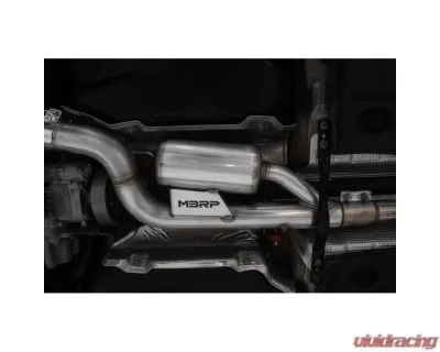 MBRP 3-Inch Catback Exhaust System Quad Split Center Rear Exit Carbon Fiber Tips Audi S3 2015-2020 - S46043CF