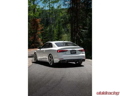 MBRP 2.5" Resonator Back Dual Rear Quad Carbon Fiber Tips Audi S5 Coupe | S4 Sedan 2018-2025 - S46073CF