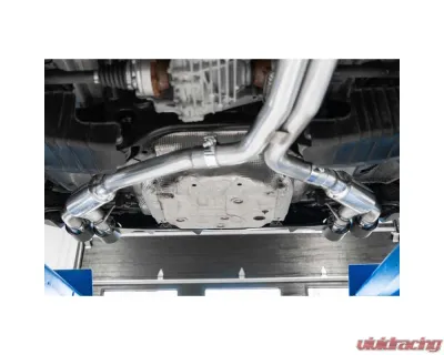 MBRP 2.5" Resonator Back Dual Rear Quad Carbon Fiber Tips Audi S5 Coupe | S4 Sedan 2018-2025 - S46073CF