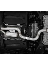 MBRP 3" Catback Quad Split Rear w/ Valve Delete Carbon Fiber Tips Volkswagen Golf R MK8 2022                                     - S46123CF - Image 4