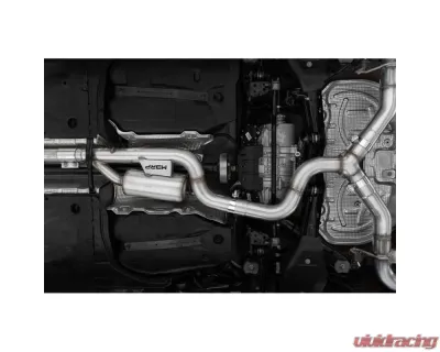 MBRP 3" Catback Quad Split Rear w/ Valve Delete Carbon Fiber Tips Volkswagen Golf R MK8 2022 - S46123CF